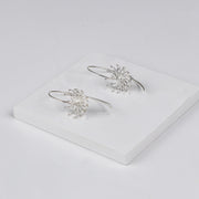 Elegant Bramhakamal Flower Earrings for a Nature-Inspired Look