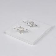 Elegant Bramhakamal Flower Earrings for a Nature-Inspired Look